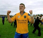 3 June 2001; Seamus O'Neill of Roscommon celebrates following his side's victory in the Bank of Ireland Connacht Senior Football Championship Semi-Final match between Galway and Roscommon at Tuam Stadium in Tuam, Galway. Photo by Damien Eagers/Sportsfile
