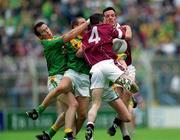 3 June 2001; Fergal Murry, 4, and Rory O'Connell of Westmeath in action against Anthony Moyles, left, and Paul Shankey of Meath during the Bank of Ireland Leinster Senior Football Championship Quarter-Final match between Meath and Westmeath at Croke Park in Dublin. Photo by David Maher/Sportsfile