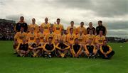 3 June 2001; The Antrim team ahead of the Bank of Ireland Ulster Senior Football Championship Quarter-Final match between Derry and Antrim at Celtic Park in Derry. Photo by Aoife Rice/Sportsfile