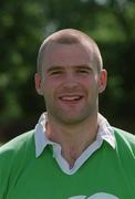 2 June 2001; Alan Hickie during a Ireland U21 Rugby Squad Portraits session in Dublin. Photo by Ray McManus/Sportsfile