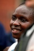 4 June 2001; Magdaline Chemjar of Kenya pictured after her victory in the 2001 Tesco Women's Mini-Marathon in Dublin. Photo by Ray McManus/Sportsfile