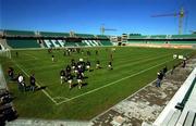 5 June 2001; Republic of Ireland senior and U21 players examine the playing surface ahead of the UEFA European Under-21 Championship Qualifier Group 2 match between Estonia and Republic of Ireland at the Lillekula Stadium in Tallinn, Estonia. Photo by David Maher/Sportsfile