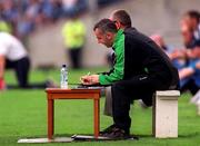 27 May 2001; The Fourth official takes notes during the Bank of Ireland Leinster Senior Football Championship Quarter-Final match between Dublin and Longford at Croke Park in Dublin. Photo by Damien Eagers/Sportsfile