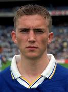 27 May 2001; Joseph Higgins of Laois ahead of the Bank of Ireland Leinster Senior Football Championship Quarter-Final match between Offaly and Laois at Croke Park in Dublin. Photo by Brendan Moran/Sportsfile