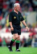 27 May 2001; Referee Michael John Kelly during the All-Ireland Intermediate Hurling Championship match between Cork and Limerick at Páirc Uí Chaoimh in Cork. Photo by Ray McManus/Sportsfile