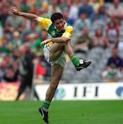 27 May 2001; Vinny Claffey of Offaly during the Bank of Ireland Leinster Senior Football Championship Quarter-Final match between Offaly and Laois at Croke Park in Dublin. Photo by Damien Eagers/Sportsfile