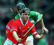 27 May 2001; William Deasy of Cork during the Guinness Munster Senior Hurling Championship Quarter-Final match between Cork and Limerick at Páirc Uí Chaoimh in Cork. Photo by Ray McManus/Sportsfile