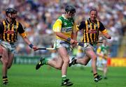 10 June 2001; Rory Hannify of Offaly in action against JJ Delaney, left, and Andy Comerford of Kilkenny during the Guinness Leinster Senior Hurling Championship Semi-Final match between Kilkenny and Offaly at Croke Park in Dublin. Photo by Ray Lohan/Sportsfile