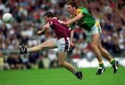 3 June 2001; Dessie Dolan of Westmeath in action against Darren Fay of Meath during the Bank of Ireland Leinster Senior Football Championship Quarter-Final match between Meath and Westmeath at Croke Park in Dublin. Photo by Ray Lohan/Sportsfile