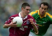 3 June 2001; Fergal Wilson of Westmeath in action against Anthony Moyles of Meath during the Bank of Ireland Leinster Senior Football Championship Quarter-Final match between Meath and Westmeath at Croke Park in Dublin. Photo by David Maher/Sportsfile