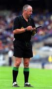 3 June 2001; Referee Niall Barret during the Bank of Ireland Leinster Senior Football Championship Quarter-Final match between Meath and Westmeath at Croke Park in Dublin. Photo by Ray Lohan/Sportsfile