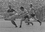 27 July 1980; PJ Buckley of Dublin in action against Aidan O'Halloran of Offaly during the Leinster Senior Football Championship Final match between Dublin and Offaly at Croke Park in Dublin. Photo by Ray McManus/Sportsfile