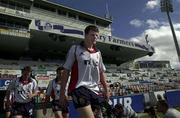 11 June 2001; Malcolm O'Kelly makes his way on to the pitch ahead of a British and Irish Lions Training Session at Dairy Farmers Stadium in Townsville in Queensland, Australia. Photo by Matt Browne/Sportsfile