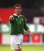 1 June 2001; Clive Clarke of Republic of Ireland during the UEFA European Under-21 Championship Qualifier Group 2 match between Republic of Ireland and Portugal at Tolka Park in Dublin. Photo by Damien Eagers/Sportsfile