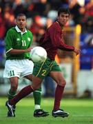 1 June 2001; Paulo Ferreira of Portugal during the UEFA European Under-21 Championship Qualifier Group 2 match between Republic of Ireland and Portugal at Tolka Park in Dublin. Photo by Damien Eagers/Sportsfile