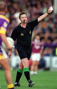 9 June 2001; Referee Aidan Mangan during the Bank of Ireland All-Ireland Senior Football Championship Qualifier Round 1 match between Wexford and Westmeath at Wexford Park in Wexford. Photo by Brendan Moran/Sportsfile