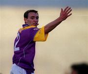 9 June 2001; Colm Morris of Wexford during the Bank of Ireland All-Ireland Senior Football Championship Qualifier Round 1 match between Wexford and Westmeath at Wexford Park in Wexford. Photo by Brendan Moran/Sportsfile