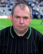 3 June 2001; Linesman/Referee Aodan MacSuibhne ahead of the Bank of Ireland Leinster Senior Football Championship Quarter-Final match between Kildare and Carlow at Croke Park in Dublin. Photo by Pat Murphy/Sportsfile