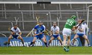 17 April 2016; Shane Dowling, Limerick, shoots to score his side's goal. Allianz Hurling League Division 1 Semi-Final, Waterford v Limerick. Semple Stadium, Thurles, Co. Tipperary. Picture credit: Stephen McCarthy / SPORTSFILE