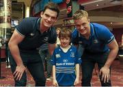 20 April 2016; Leinster's Tom Daly, left, and Josh Van Der Flier, right, with Luke Gavin, age 6, from Dundrum, Co. Dublin, at The Jungle Book at Movies@Dundrum as Leinster Rugby hosted A Night at the Movies in aid of The Alzheimer Society of Ireland. The event was held in support of one of the Leinster Rugby charity partners, The Alzheimer Society of Ireland, and the private ticket only event was used to raise funds for the charity. The Alzheimer Society of Ireland is the leading dementia specific service provider in Ireland and works across the country in the heart of local communities providing dementia specific services and supports and advocating for the rights and needs of all people living with dementia and their carers. It is a national non-profit organisation and also operates the Alzheimer National Helpline offering information and support to anyone affected by dementia. Check out www.alzheimer.ie<http://www.alzheimer.ie> for more information. Dundrum Cinema, Dundrum, Dublin. Picture credit: Seb Daly / SPORTSFILE