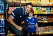 20 April 2016; Leinster's Mike McCarthy poses for a photo with Luke Gavin, age 6, from Dundrum, Co. Dublin at The Jungle Book at Movies@Dundrum as Leinster Rugby hosted A Night at the Movies in aid of The Alzheimer Society of Ireland. The event was held in support of one of the Leinster Rugby charity partners, The Alzheimer Society of Ireland, and the private ticket only event was used to raise funds for the charity. The Alzheimer Society of Ireland is the leading dementia specific service provider in Ireland and works across the country in the heart of local communities providing dementia specific services and supports and advocating for the rights and needs of all people living with dementia and their carers. It is a national non-profit organisation and also operates the Alzheimer National Helpline offering information and support to anyone affected by dementia. Check out www.alzheimer.ie<http://www.alzheimer.ie> for more information. Dundrum Cinema, Dundrum, Dublin. Picture credit: Seb Daly / SPORTSFILE