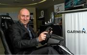 21 April 2016; Perry McCarthy, the original Stig and ex-Formula 1 driver, was in Dublin to launch the Garmin Drive series, a new automotive product line focused on driver awareness and safety. For more information visit garmin.com/drive. Pictured at the launch is Perry McCarthy. Aviva Stadium, Dublin. Picture credit: Ramsey Cardy / SPORTSFILE