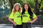 21 April 2016; Perry McCarthy, the original Stig and ex-Formula 1 driver, was in Dublin to launch the Garmin Drive series, a new automotive product line focused on driver awareness and safety. For more information visit garmin.com/drive. Pictured at the launch is Courtney Sheridan, left, and Lorna Spaine. Aviva Stadium, Dublin. Picture credit: Ramsey Cardy / SPORTSFILE