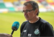 21 April 2016; Shamrock Rovers' manager Pat Fenlon during a press conference. Tallaght Stadium, Tallaght, Co. Dublin. Picture credit: Sam Barnes / SPORTSFILE