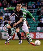 22 April 2016; Daryl Horgan, Dundalk, in action against Michael Drennan, Shamrock Rovers. SSE Airtricity League, Premier Division, Shamrock Rovers v Dundalk. Tallaght Stadium, Tallaght, Co. Dublin. Picture credit: David Maher / SPORTSFILE