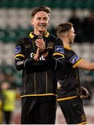 22 April 2016; Ronan Finn, Dundalk, celebrates at the end of the game. SSE Airtricity League, Premier Division, Shamrock Rovers v Dundalk. Tallaght Stadium, Tallaght, Co. Dublin. Picture credit: David Maher / SPORTSFILE