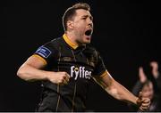 22 April 2016; Brian Gartland, Dundalk, celebrates at the end of the game. SSE Airtricity League, Premier Division, Shamrock Rovers v Dundalk. Tallaght Stadium, Tallaght, Co. Dublin. Picture credit: David Maher / SPORTSFILE
