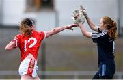 23 April 2016; Ciara Trant, Dublin, in action against Annie Walsh, Cork. Lidl Ladies Football National League, Division 1, semi-final, Cork v Dublin. St Brendan's Park, Birr, Co. Offaly. Picture credit: Ramsey Cardy / SPORTSFILE