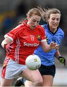 23 April 2016; Ashling Hutchings, Cork, in action against Lucy Collins, Dublin. Lidl Ladies Football National League, Division 1, semi-final, Cork v Dublin. St Brendan's Park, Birr, Co. Offaly. Picture credit: Ramsey Cardy / SPORTSFILE