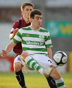 7 May 2010; Robert Bayly, Shamrock Rovers, in action against Paul Sinnott, Galway United. Airtricity League Premier Division, Shamrock Rovers v Galway United, Tallaght Stadium, Tallaght, Dublin. Picture credit: Matt Browne / SPORTSFILE