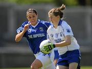 8 May 2010; Aileen Wall, Waterford, in action against Caitriona Smith, Cavan. Bord Gais Energy Ladies National Football League Division 3 Final, Cavan v Waterford, Parnell Park, Dublin. Picture credit: Stephen McCarthy / SPORTSFILE