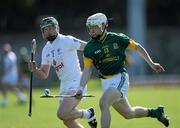 8 May 2010; Barry Shevlin, Meath, in action against Paudie Reidy, Kildare. Christy Ring Cup, Round 1, Meath v Kildare, Pairc Tailteann, Navan, Co. Meath. Picture credit: Ray McManus / SPORTSFILE