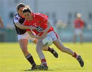 8 May 2010; Ciara O'Sullivan, Cork, in action against Emer Flaherty, Galway. Bord Gais Energy Ladies National Football League Division 1 Final, Cork v Galway, Parnell Park, Dublin. Picture credit: Stephen McCarthy / SPORTSFILE