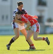 8 May 2010; Ciara O'Sullivan, Cork, in action against Emer Flaherty, Galway. Bord Gais Energy Ladies National Football League Division 1 Final, Cork v Galway, Parnell Park, Dublin. Picture credit: Stephen McCarthy / SPORTSFILE