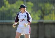 8 May 2010; Galway goalkeeper Johanna Connolly celebrates her side's first goal. Bord Gais Energy Ladies National Football League Division 1 Final, Cork v Galway, Parnell Park, Dublin. Picture credit: Stephen McCarthy / SPORTSFILE