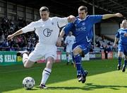 9 May 2010; Mark O'Sullivan, Avondale United FC, in action against Carl Redmond, Crumlin United FC. FAI Umbro Intermediate Cup Final, Crumlin United FC v Avondale United FC, Dalymount Park, Dublin. Photo by Sportsfile