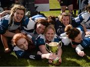 23 April 2016; The Edenderry squad celebrate with the cup. Bank of Ireland Leinster Women's Paul Flood Cup Final, Tullamore v Edenderry. Cill Dara RFC, Kildare. Picture credit: Sam Barnes / SPORTSFILE