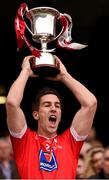 23 April 2016; Pádraig Rath, Louth, lifts the cup. Allianz Football League, Division 4, Final, Louth v Antrim. Croke Park, Dublin. Picture credit: Ray McManus / SPORTSFILE