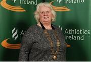 23 April 2016; New President Georgina Drumm following the Athletics Association of Ireland Congress 2016. Tullamore Court Hotel, Tullamore, Co. Offaly. Picture credit: Seb Daly / SPORTSFILE