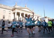 24 April 2016; Participants pass the General Post Office during the  Dublin Remembers 1916 5K run. O'Connell Street, Dublin City Centre.  Picture credit: Sam Barnes / SPORTSFILE