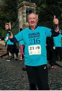 24 April 2016; Frank Greally, editor of the Irish Runner Magazine, after completing the Dublin Remembers 1916 5K run. Royal Hospital Kilmainham, Dublin. Picture credit: Tomás Greally / SPORTSFILE