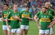 24 April 2016; Dejected Kerry players, from left, David Moran, Colm Cooper, Bryan Sheehan, Barry John Keane and Kieran Donaghy after the game. Allianz Football League Division 1 Final, Dublin v Kerry. Croke Park, Dublin.  Picture credit: Brendan Moran / SPORTSFILE