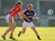 8 May 2010; Edel Concannon, Galway, in action against Rena Buckley, Cork. Bord Gais Energy Ladies National Football League Division 1 Final, Cork v Galway, Parnell Park, Dublin. Picture credit: Stephen McCarthy / SPORTSFILE