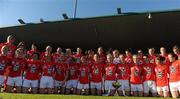8 May 2010; The Cork squad celebrate with the cup. Bord Gais Energy Ladies National Football League Division 1 Final, Cork v Galway, Parnell Park, Dublin. Picture credit: Stephen McCarthy / SPORTSFILE