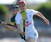 8 May 2010; Mark Moloney, Kildare, in action against David Kirby, Meath. Christy Ring Cup, Round 1, Meath v Kildare, Pairc Tailteann, Navan, Co. Meath. Picture credit: Ray McManus / SPORTSFILE