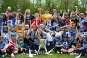 11 May 2010; Inter county hurlers, Stephen Hiney, Dublin, David Collins, Galway, Uachtarán CLG Criostóir Ó Cuana, Brian Hogan, Kilkenny, Shane McNaughton, Antrim and Conor O'Mahony, Tipperary with players from Ballyboden St Enda's GAA club, at the launch of the 2010 GAA Hurling Championships. Ballyboden St. Enda's, Firhouse Road, Dublin. Picture credit: Ray McManus / SPORTSFILE